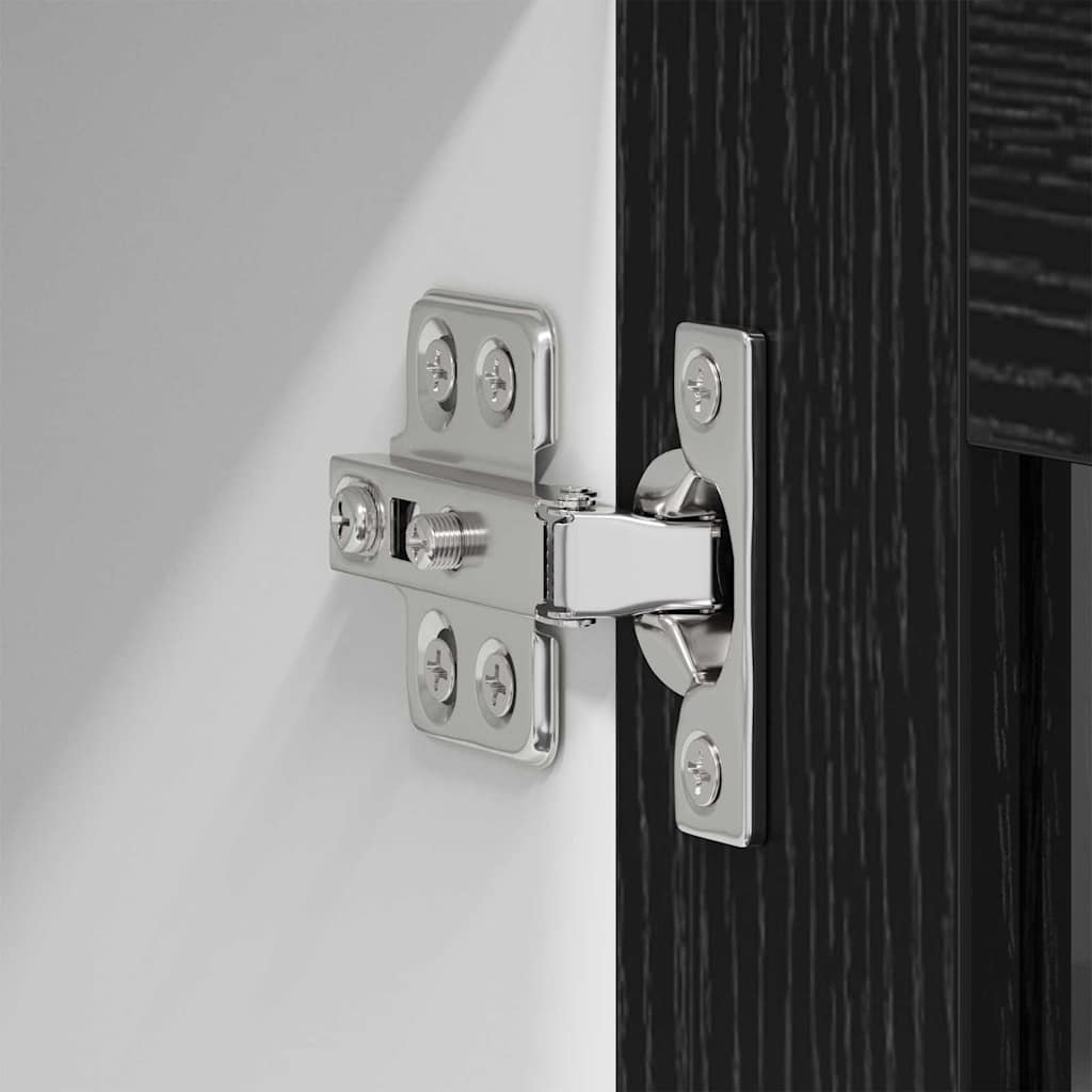 Hängeschrank mit Tür Riga Schwarz Eichen-Optik 60 x 31 x 100 cm