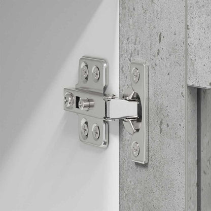 vidaXL Hängeschrank mit Tür Beton Grau 60 x 31 x 100 cm Holzwerkstoff