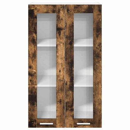 vidaXL Hängeschrank Geräucherte Eiche 60 x 31 x 100 cm Holzwerkstoff
