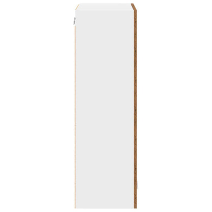 vidaXL Hängeschrank mit Tür Altholz 60 x 31 x 100 cm Holzwerkstoff