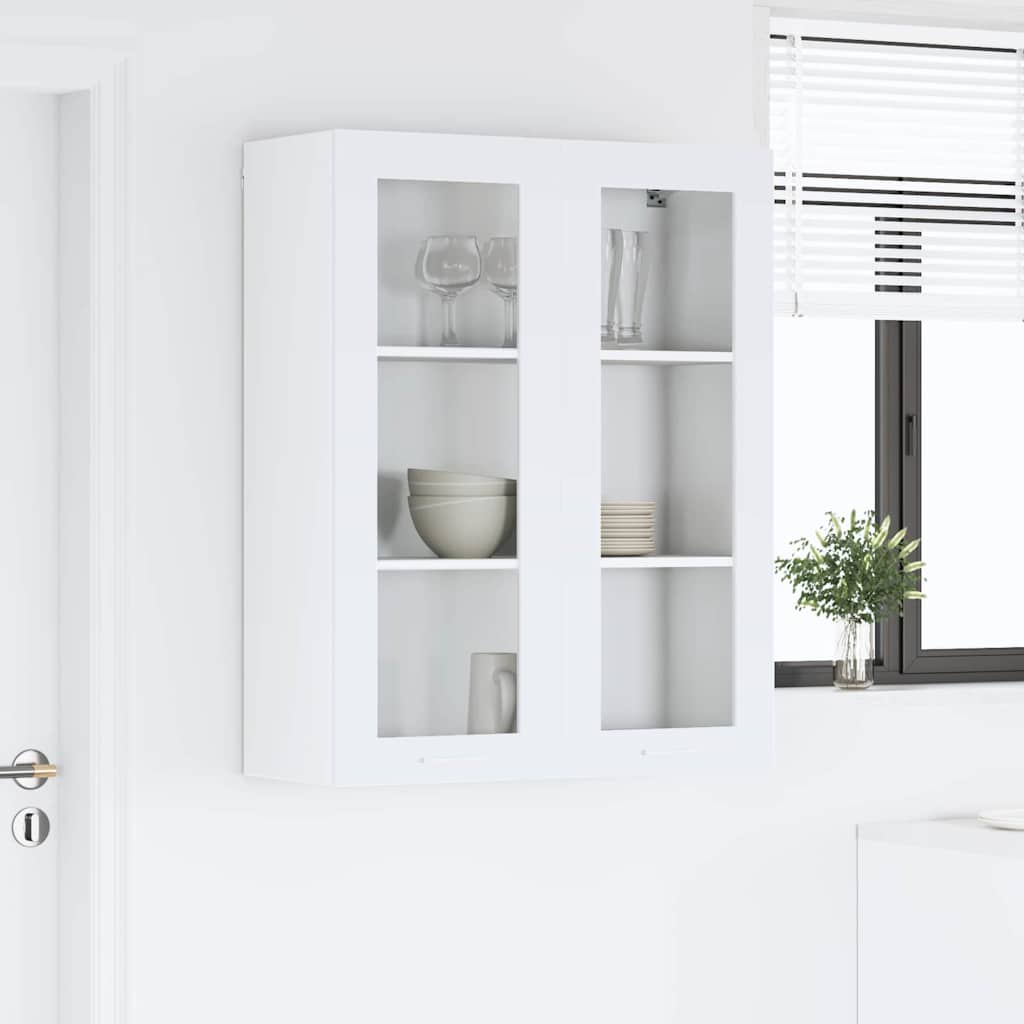vidaXL Hängeschrank mit Speicher Weiß 80 x 31 x 100 cm Holzwerkstoff