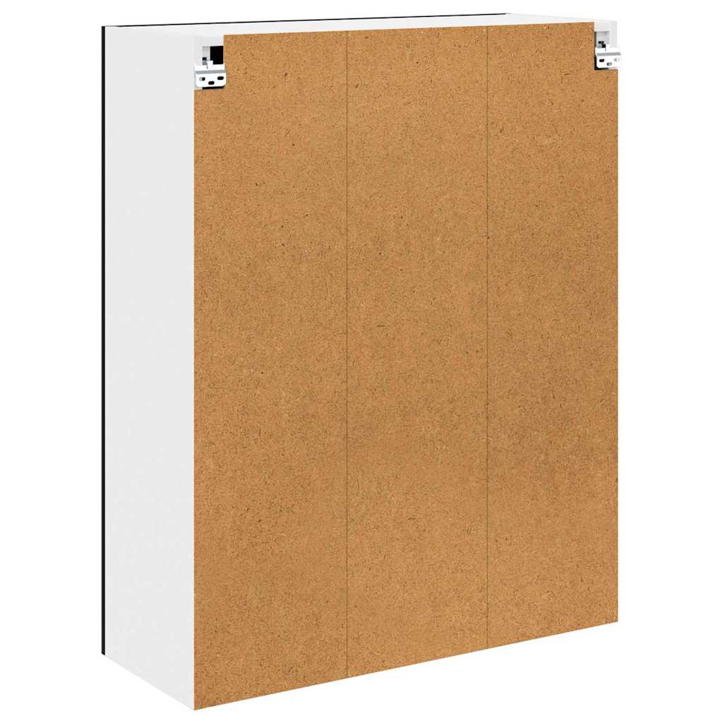 vidaXL Hängeschrank mit Speicher Schwarz Eichen-Optik 80 x 31 x 100 cm