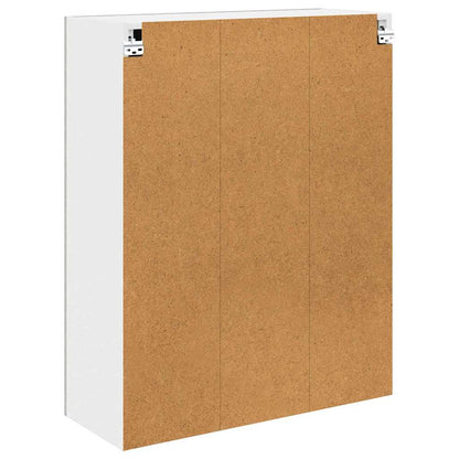 vidaXL Hängeschrank mit Tür Beton Grau 80 x 31 x 100 cm Holzwerkstoff
