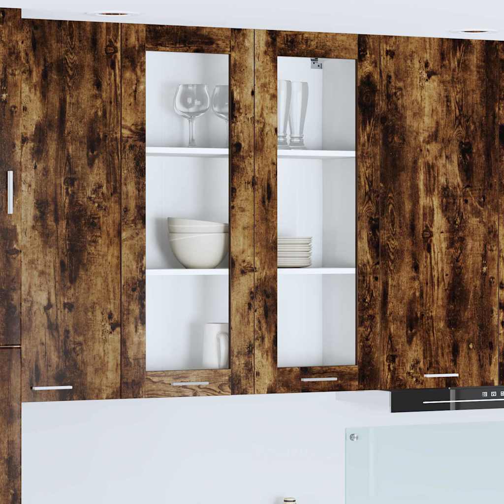 vidaXL Hängeschrank Geräucherte Eiche 80 x 31 x 100 cm Holzwerkstoff