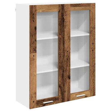 vidaXL Hängeschrank mit Tür Altholz 80 x 31 x 100 cm Holzwerkstoff