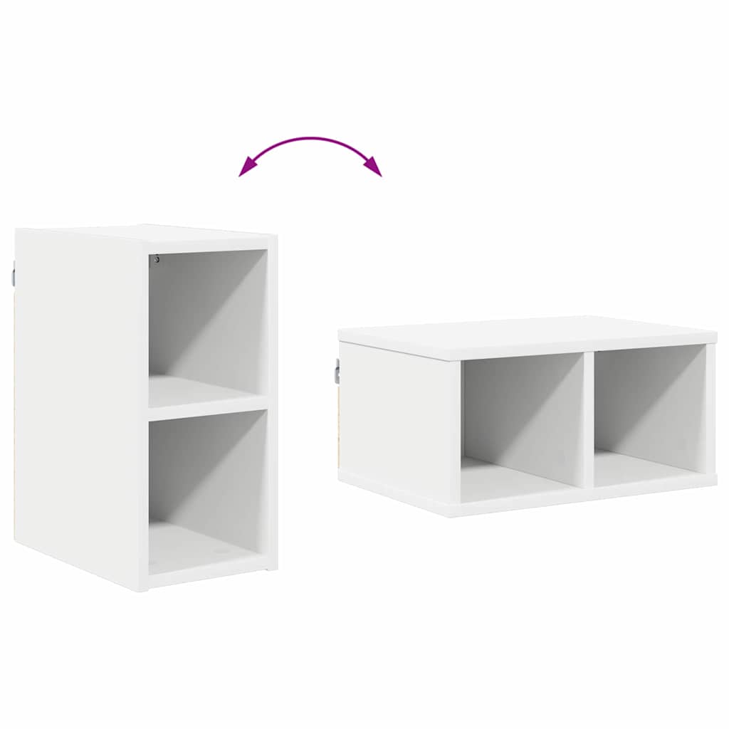 vidaXL Hängeschrank mit Speicher Weiß 20 x 29,5 x 40 cm Holzwerkstoff
