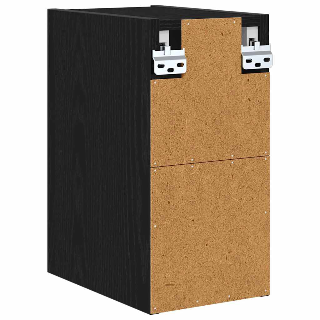 vidaXL Hängeschrank Schwarz Eichen-Optik 20 x 29,5 x 40 cm