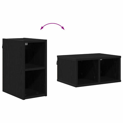 vidaXL Hängeschrank Schwarz Eichen-Optik 20 x 29,5 x 40 cm