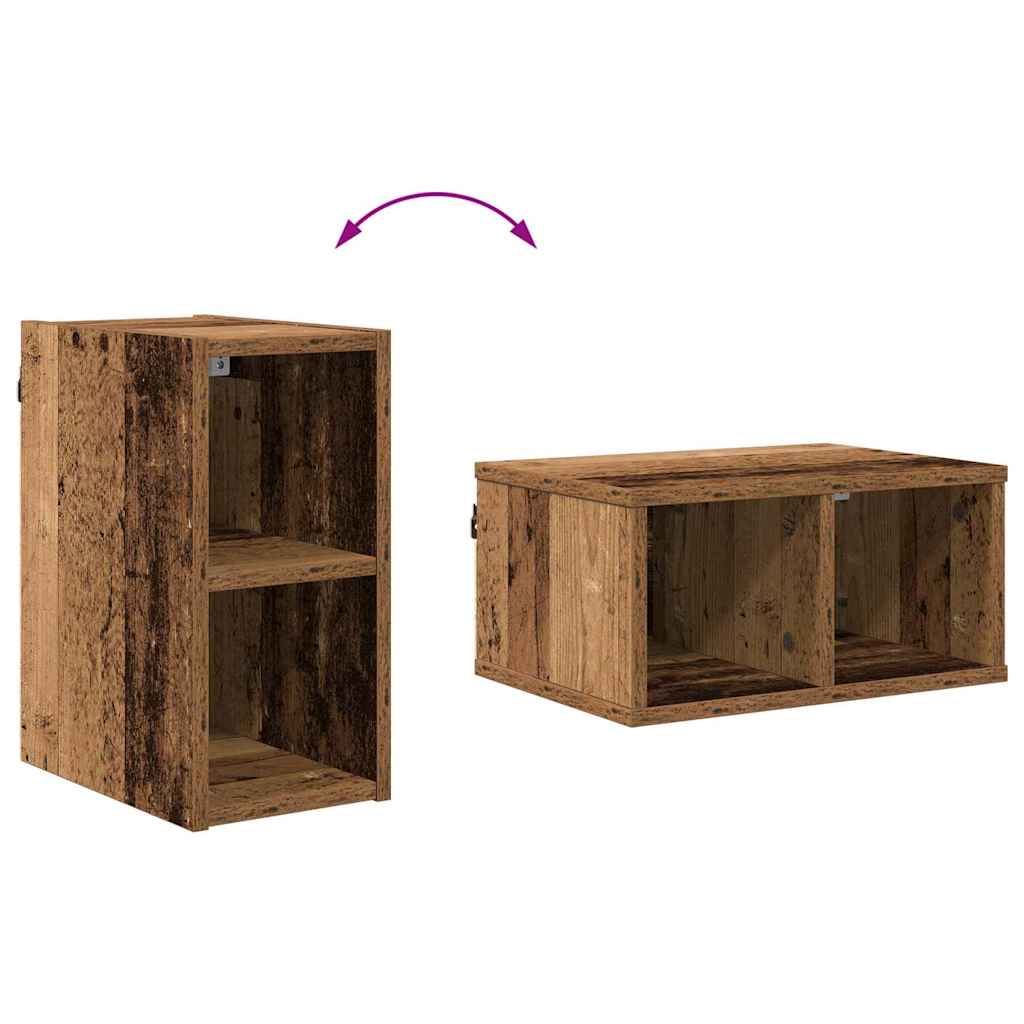 vidaXL Hängeschrank Altholz 20 x 29,5 x 40 cm Holzwerkstoff