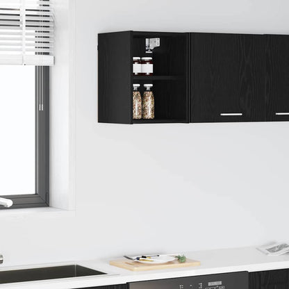vidaXL Hängeschrank Schwarz Eichen-Optik 30 x 29,5 x 40 cm
