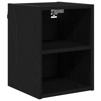 vidaXL Hängeschrank Schwarz Eichen-Optik 30 x 29,5 x 40 cm