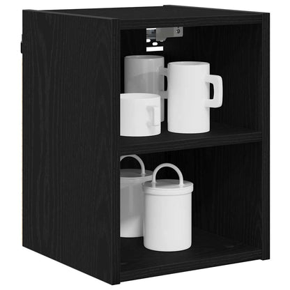 vidaXL Hängeschrank Schwarz Eichen-Optik 30 x 29,5 x 40 cm