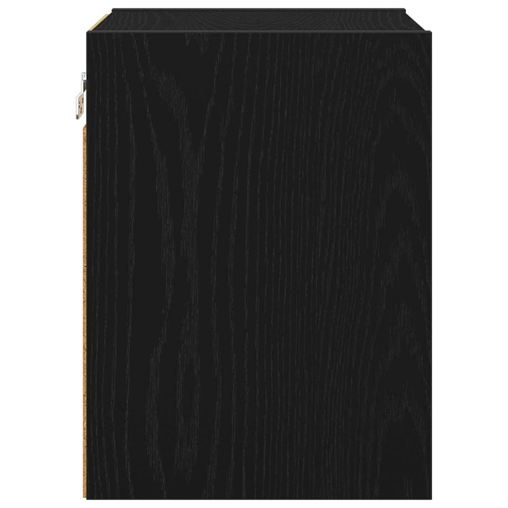 vidaXL Hängeschrank Schwarz Eichen-Optik 30 x 29,5 x 40 cm