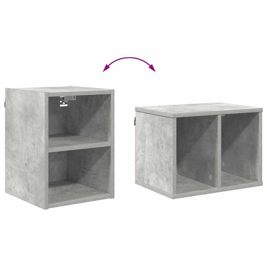 vidaXL Hängeschrank Beton Grau 30 x 29,5 x 40 cm Holzwerkstoff