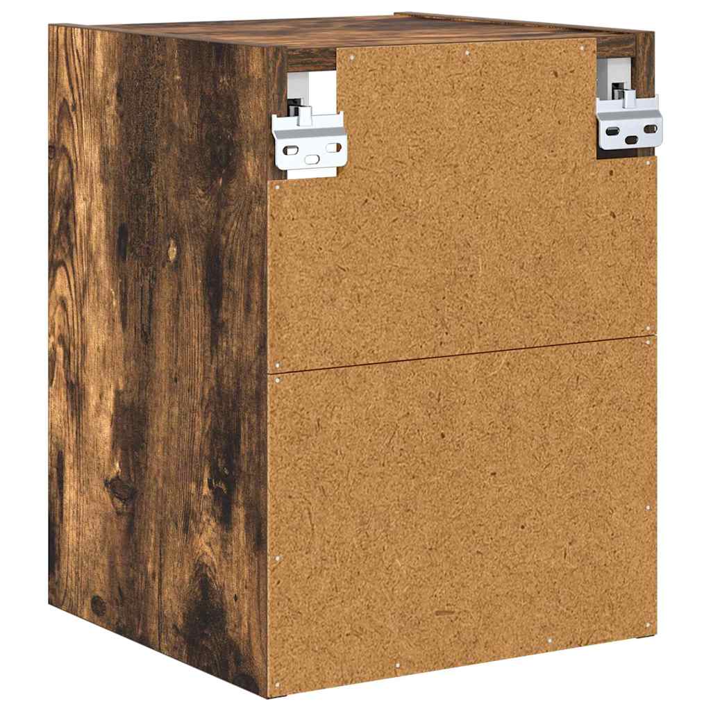 vidaXL Hängeschrank Geräucherte Eiche 30 x 29,5 x 40 cm Holzwerkstoff