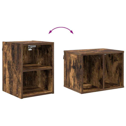 vidaXL Hängeschrank Geräucherte Eiche 30 x 29,5 x 40 cm Holzwerkstoff