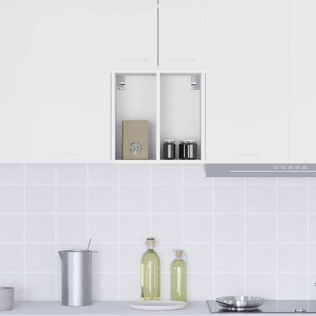 Hängeschrank mit Speicher Weiß 40 x 29,5 x 40 cm Holzwerkstoff