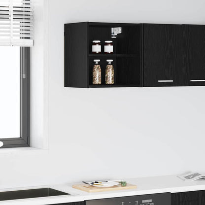 vidaXL Hängeschrank Schwarz Eichen-Optik 40 x 29,5 x 40 cm