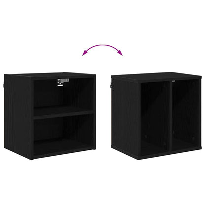 vidaXL Hängeschrank Schwarz Eichen-Optik 40 x 29,5 x 40 cm