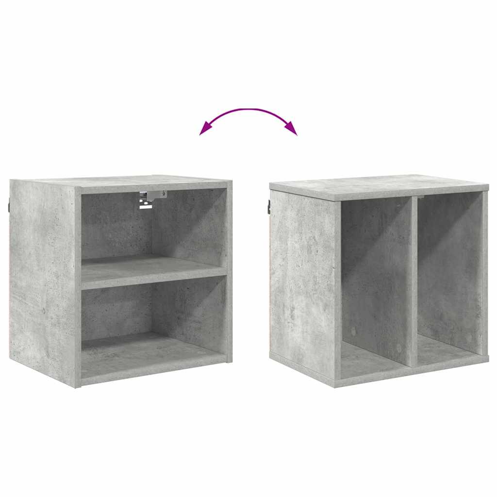 vidaXL Hängeschrank Beton Grau 40 x 29,5 x 40 cm Holzwerkstoff
