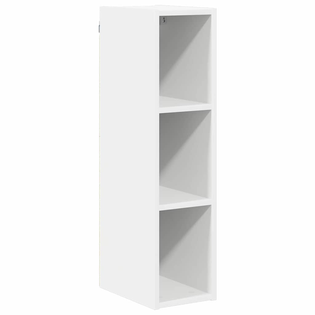 vidaXL Hängeschrank mit Speicher Weiß 20 x 29,5 x 80 cm Holzwerkstoff