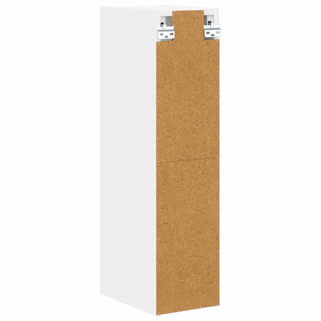 vidaXL Hängeschrank mit Speicher Weiß 20 x 29,5 x 80 cm Holzwerkstoff
