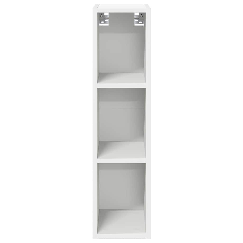 vidaXL Hängeschrank mit Speicher Weiß 20 x 29,5 x 80 cm Holzwerkstoff