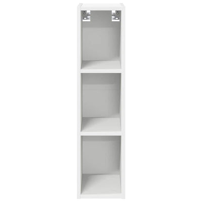vidaXL Hängeschrank mit Speicher Weiß 20 x 29,5 x 80 cm Holzwerkstoff