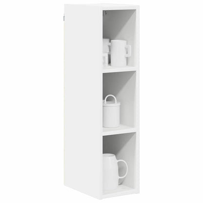 vidaXL Hängeschrank mit Speicher Weiß 20 x 29,5 x 80 cm Holzwerkstoff