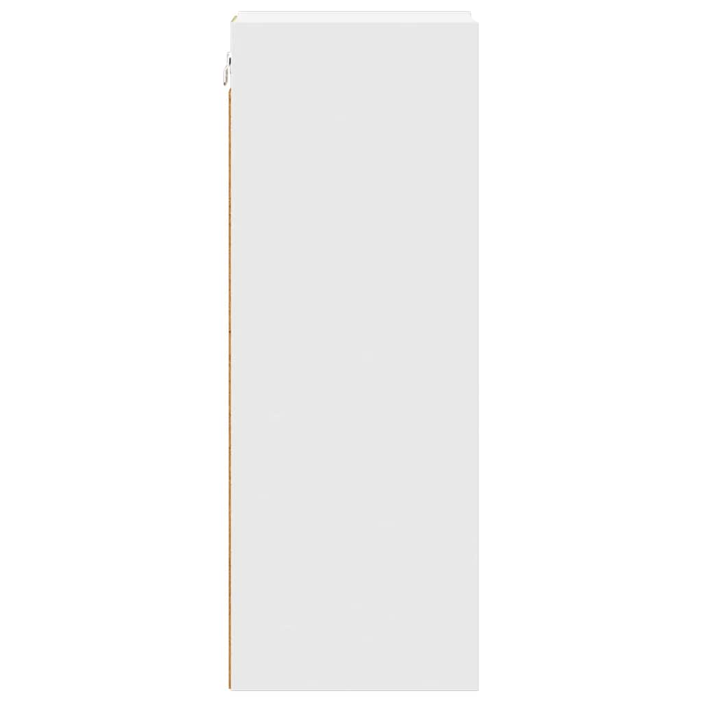 vidaXL Hängeschrank mit Speicher Weiß 20 x 29,5 x 80 cm Holzwerkstoff