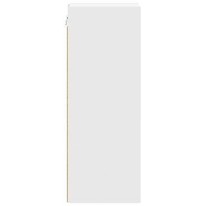 vidaXL Hängeschrank mit Speicher Weiß 20 x 29,5 x 80 cm Holzwerkstoff