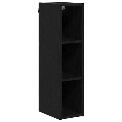 vidaXL Hängeschrank Schwarz Eichen-Optik 20 x 29,5 x 80 cm