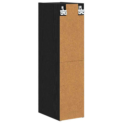 vidaXL Hängeschrank Schwarz Eichen-Optik 20 x 29,5 x 80 cm