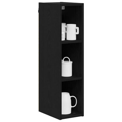 vidaXL Hängeschrank Schwarz Eichen-Optik 20 x 29,5 x 80 cm