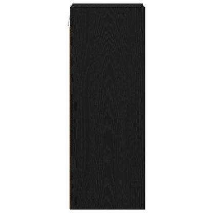 vidaXL Hängeschrank Schwarz Eichen-Optik 20 x 29,5 x 80 cm