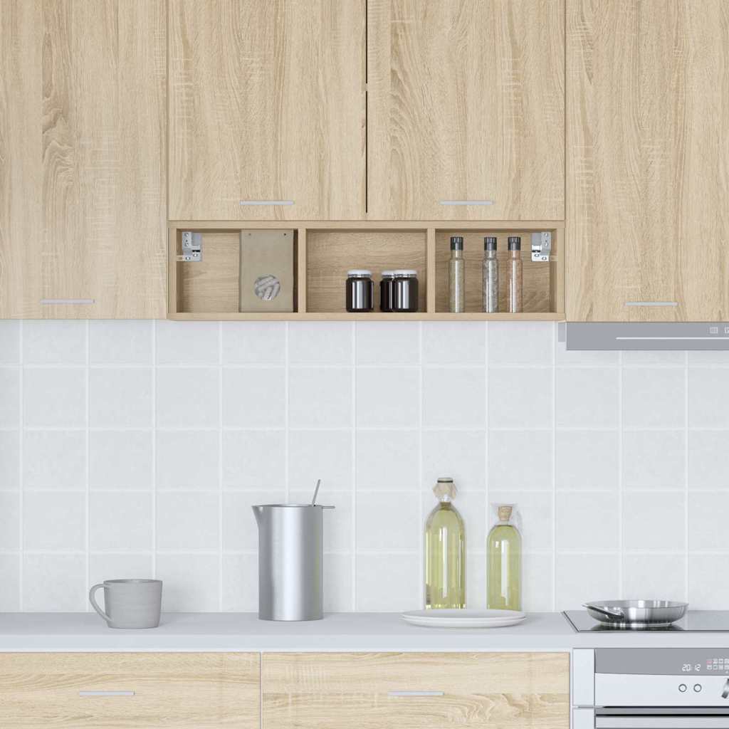 vidaXL Hängeschrank Sonoma-Eiche 20 x 29,5 x 80 cm Holzwerkstoff