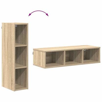 vidaXL Hängeschrank Sonoma-Eiche 20 x 29,5 x 80 cm Holzwerkstoff