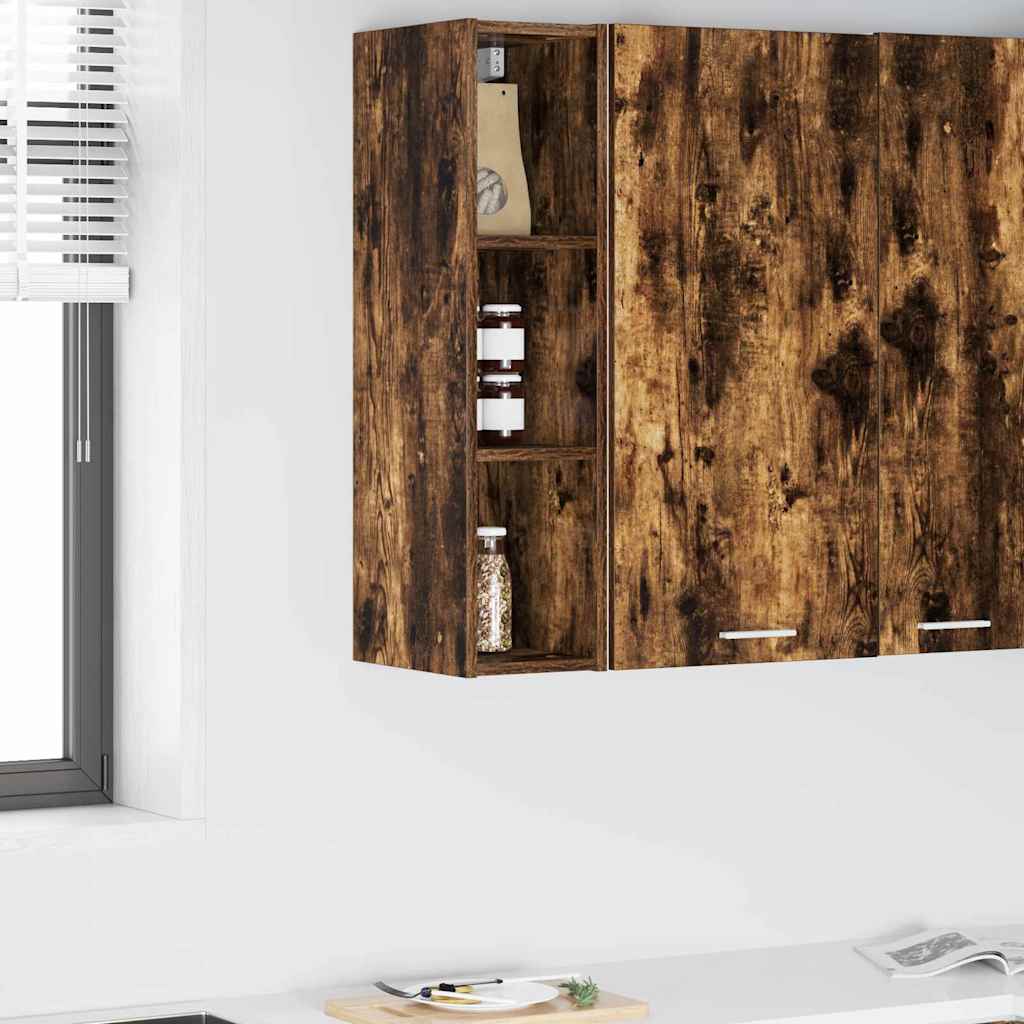 vidaXL Hängeschrank Geräucherte Eiche 20 x 29,5 x 80 cm Holzwerkstoff