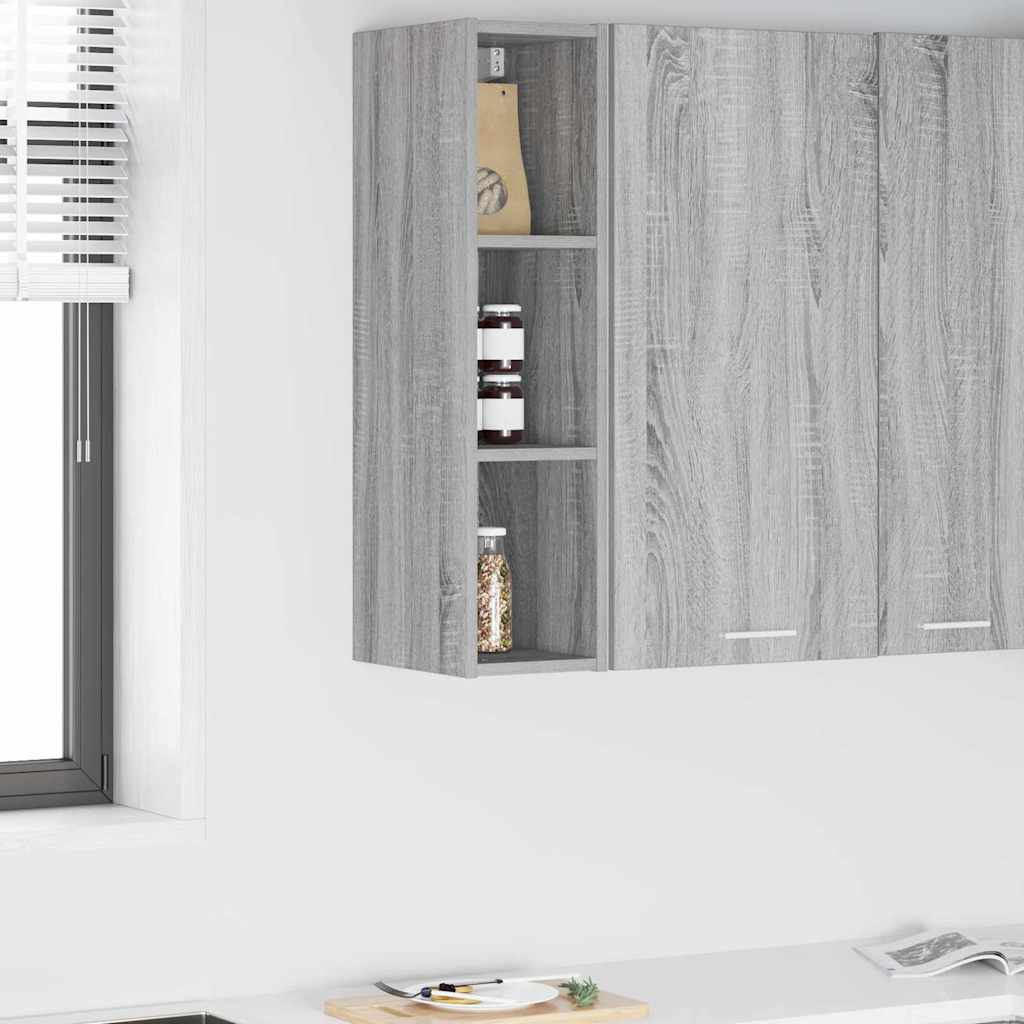 vidaXL Hängeschrank Graues Sonoma 20 x 29,5 x 80 cm Holzwerkstoff
