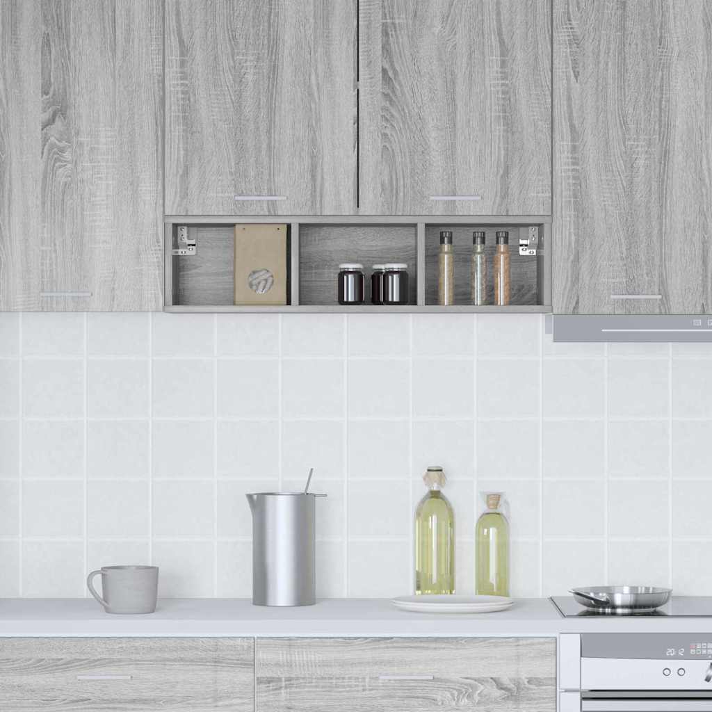 vidaXL Hängeschrank Graues Sonoma 20 x 29,5 x 80 cm Holzwerkstoff