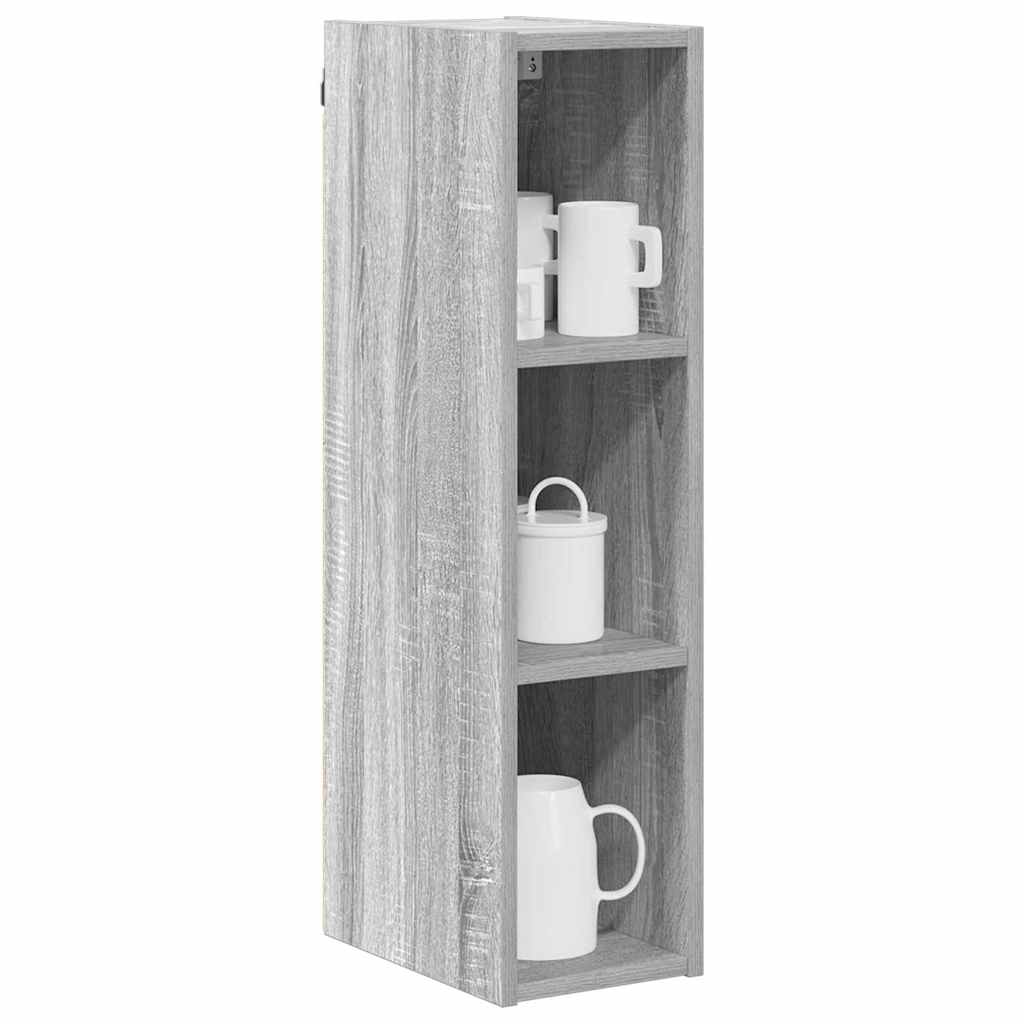 vidaXL Hängeschrank Graues Sonoma 20 x 29,5 x 80 cm Holzwerkstoff