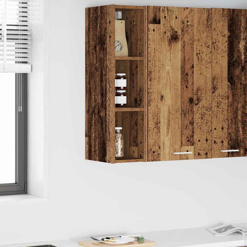 vidaXL Hängeschrank Altholz 20 x 29,5 x 80 cm Holzwerkstoff