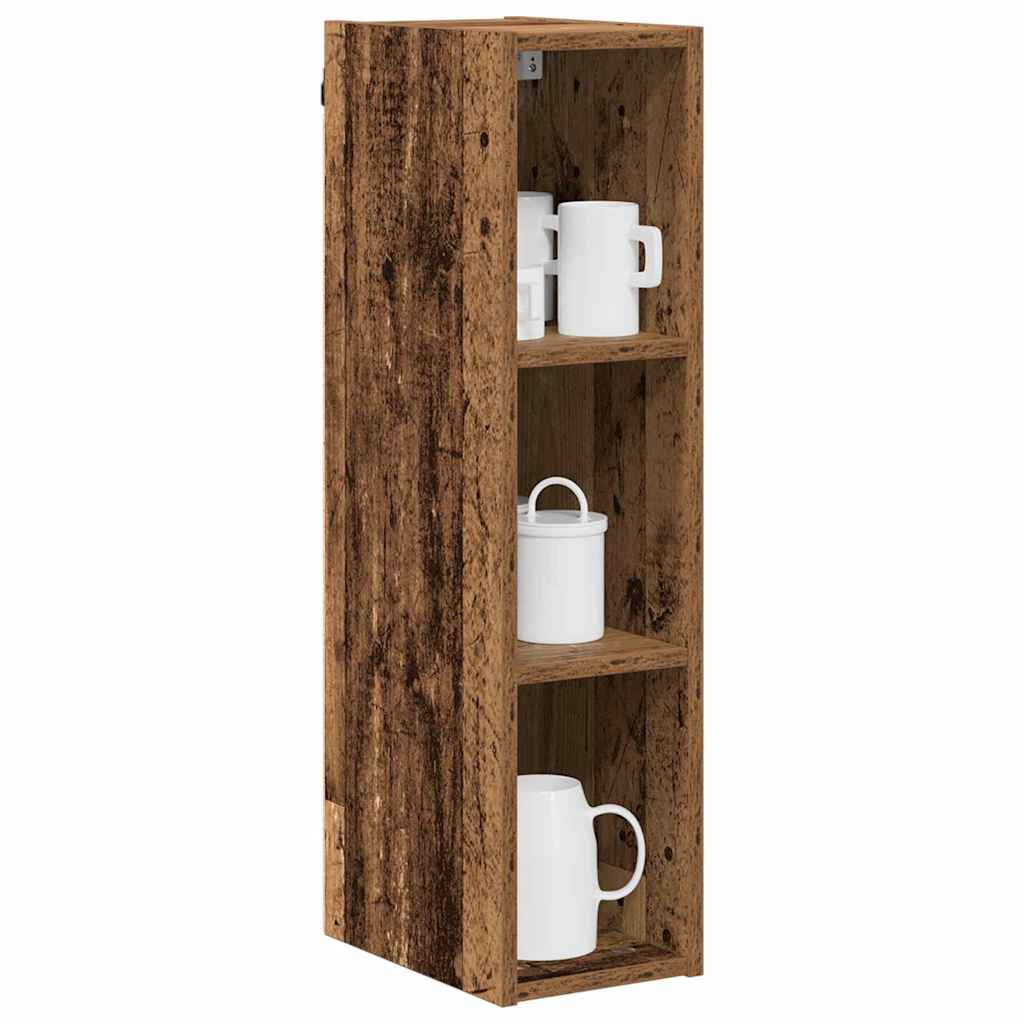 vidaXL Hängeschrank Altholz 20 x 29,5 x 80 cm Holzwerkstoff