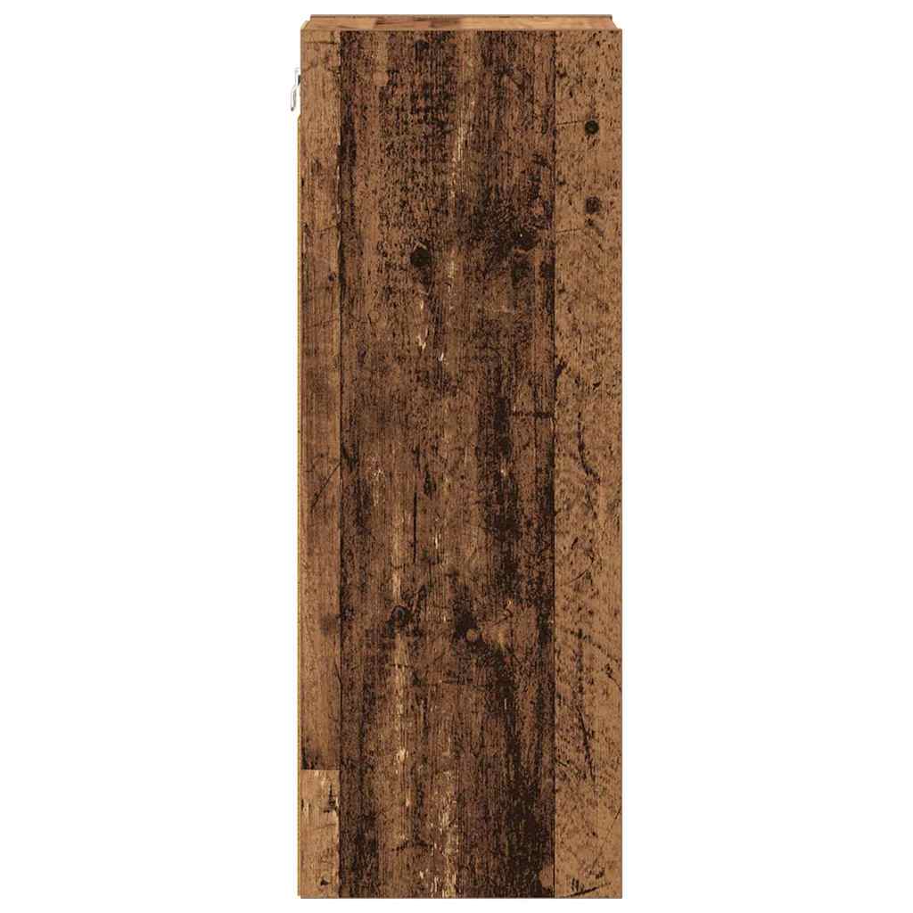 vidaXL Hängeschrank Altholz 20 x 29,5 x 80 cm Holzwerkstoff