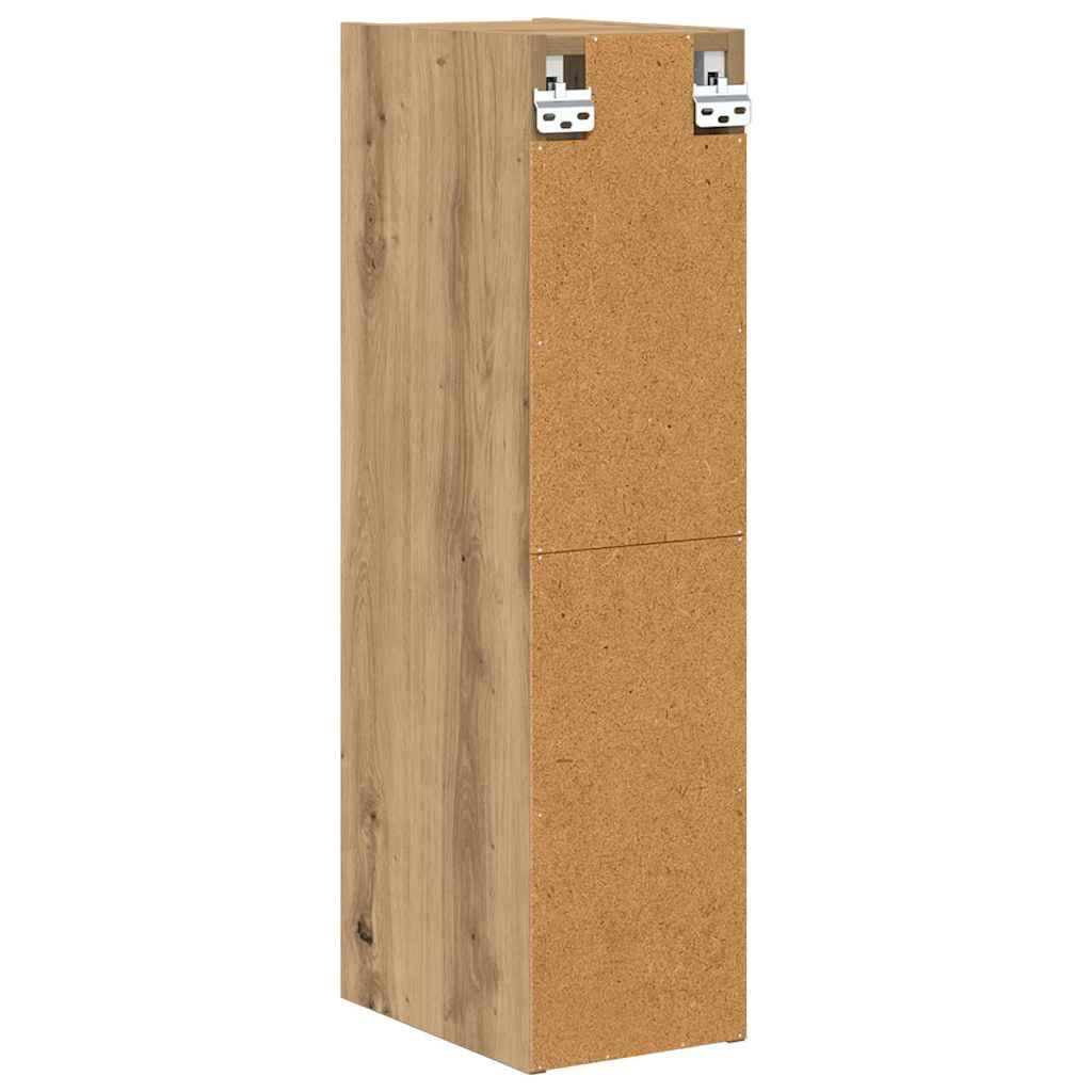 vidaXL Hängeschrank Artisan-Eiche 20 x 29,5 x 80 cm Holzwerkstoff
