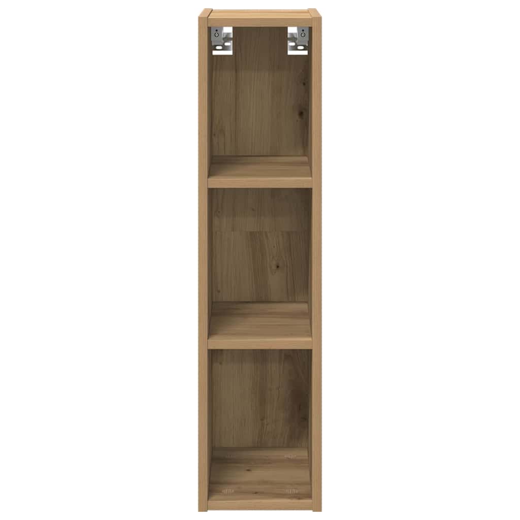 vidaXL Hängeschrank Artisan-Eiche 20 x 29,5 x 80 cm Holzwerkstoff