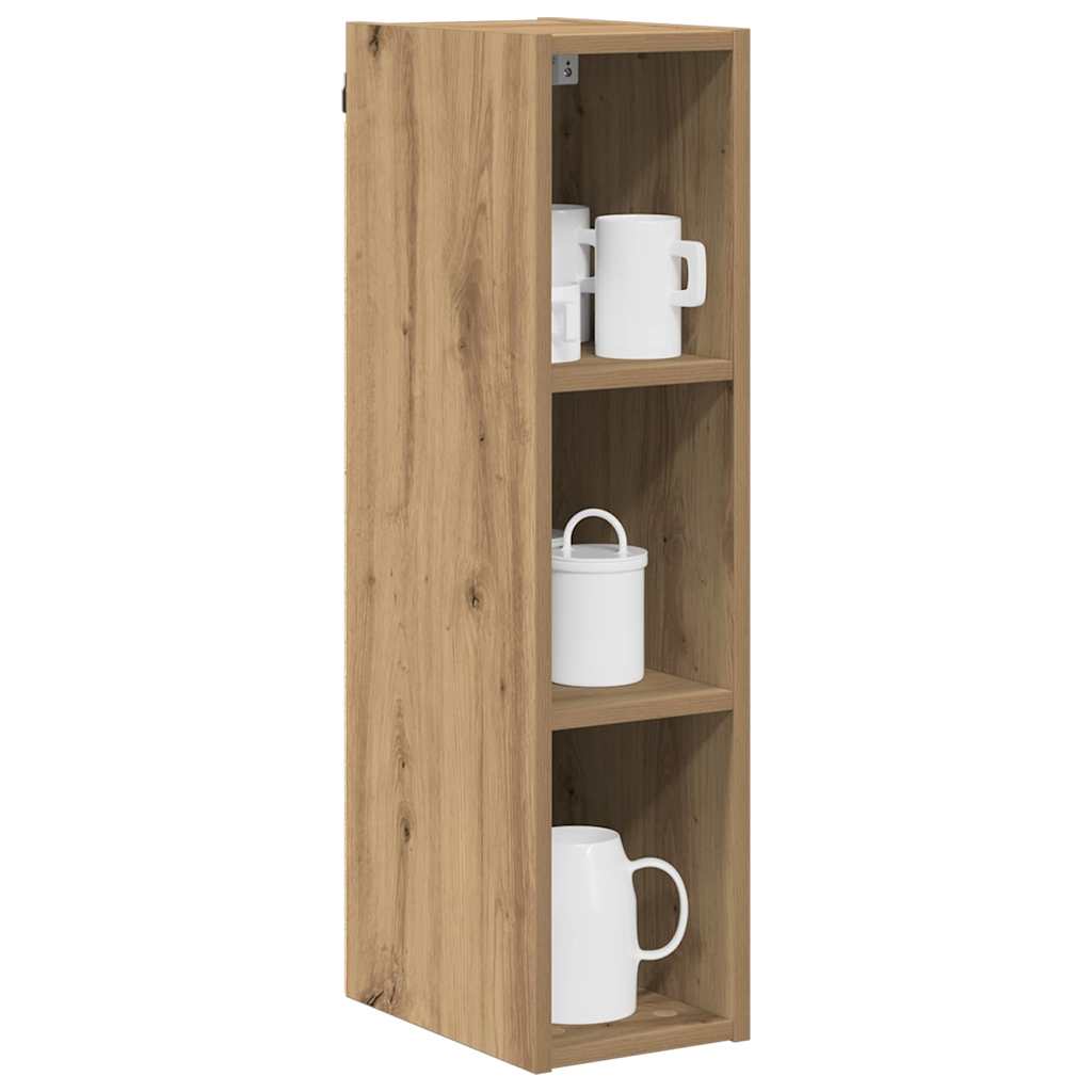 vidaXL Hängeschrank Artisan-Eiche 20 x 29,5 x 80 cm Holzwerkstoff