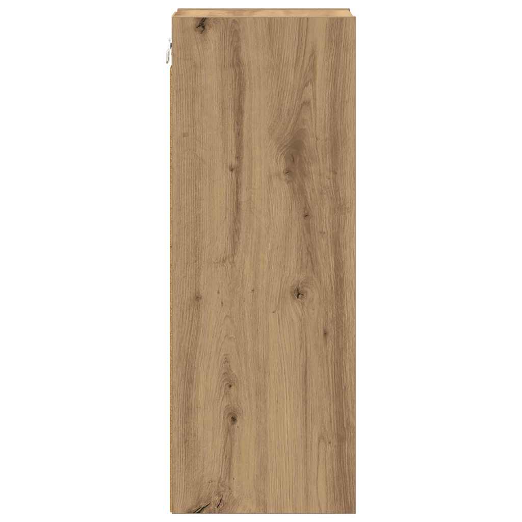 vidaXL Hängeschrank Artisan-Eiche 20 x 29,5 x 80 cm Holzwerkstoff