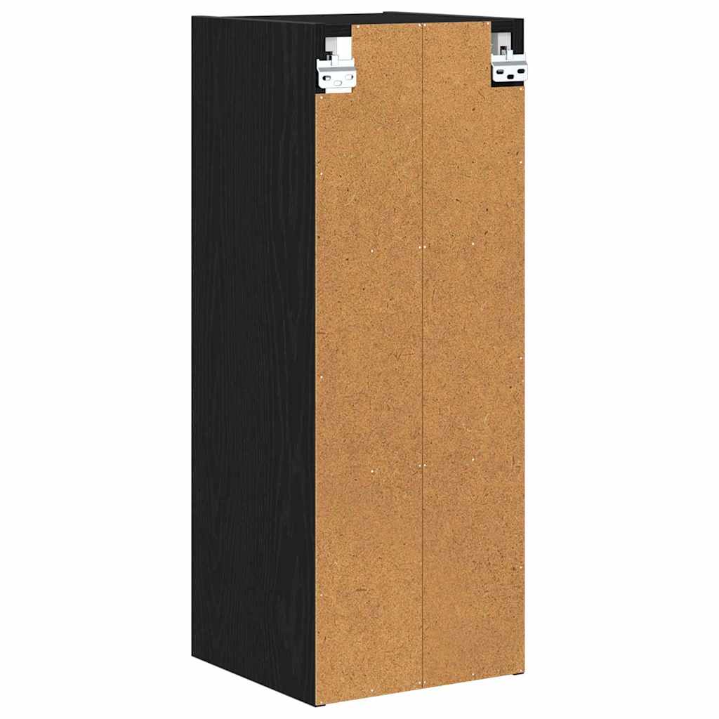 vidaXL Hängeschrank Schwarz Eichen-Optik 30 x 29,5 x 80 cm