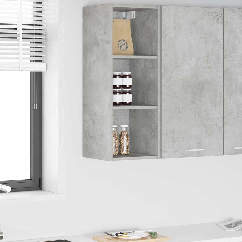 vidaXL Hängeschrank Beton Grau 30 x 29,5 x 80 cm Holzwerkstoff